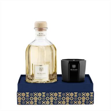Set 250ml Diffuser &  Candle Rosa Tabacco
